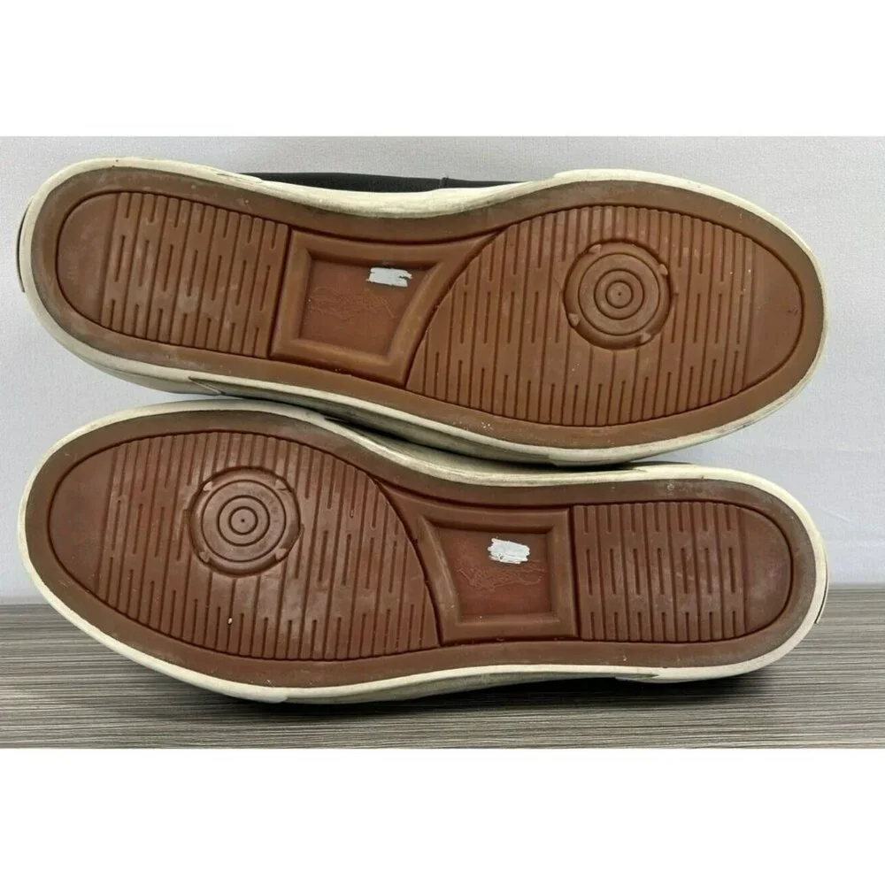 Polo Ralph Lauren Men's Boat Shoes 10 Navy Blue‎ Pony Sander Tie Slip On Canvas